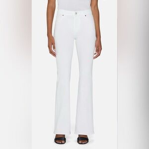 Frame The Icon Denim White Mid Rise Flare Jeans 29